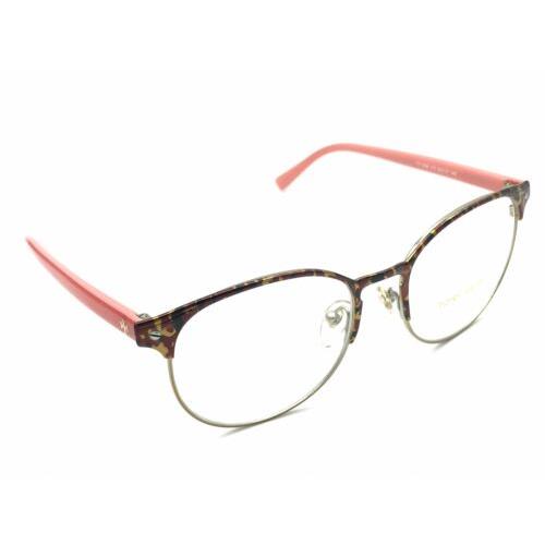 Tory Burch TY 1038 115 Women`s Tortoise Pink Round Eyeglasses 50-17 140 Rare