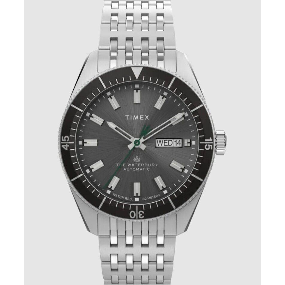 Timex Waterbury Dive Automatic 40mm Stainless Steel Bracelet Watch TW2V24900VQ