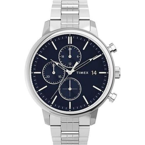 Men`s Timex Chicago Chronograph Silver Watch TW2V01700