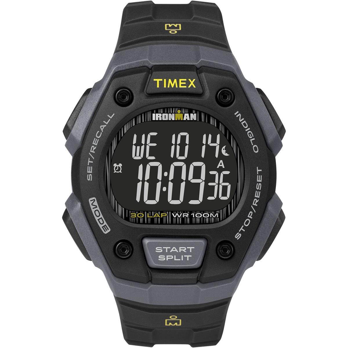 Timex Men`s Ironman Classic 30 38mm Watch - Black/Negative Digital/Gray