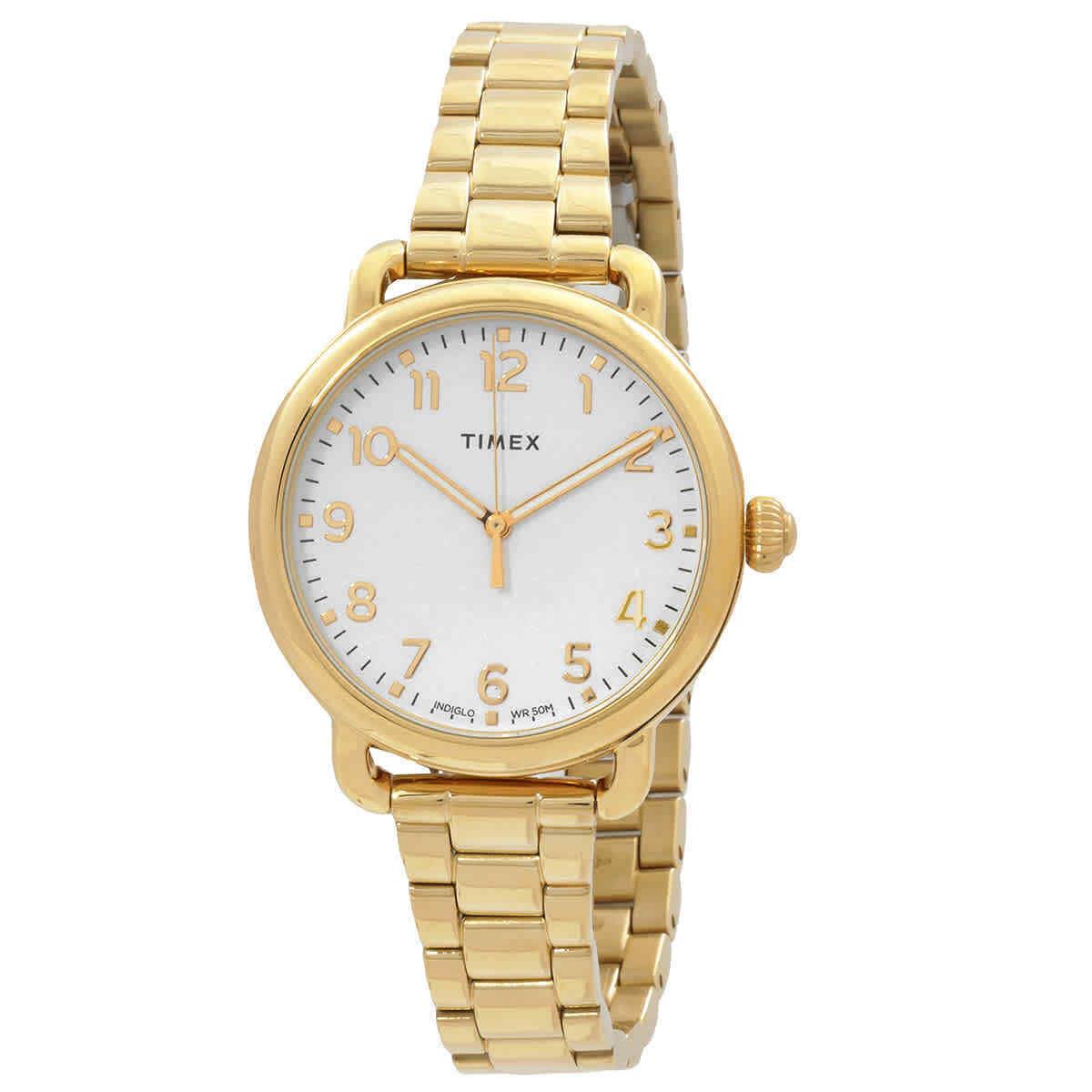 Timex Standard Quartz Silver Dial Ladies Watch TW2U13900