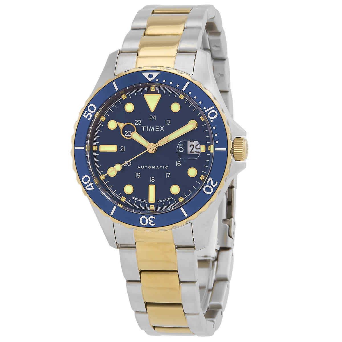 Timex Navi XL Automatic Blue Dial Men`s Watch TW2U83500