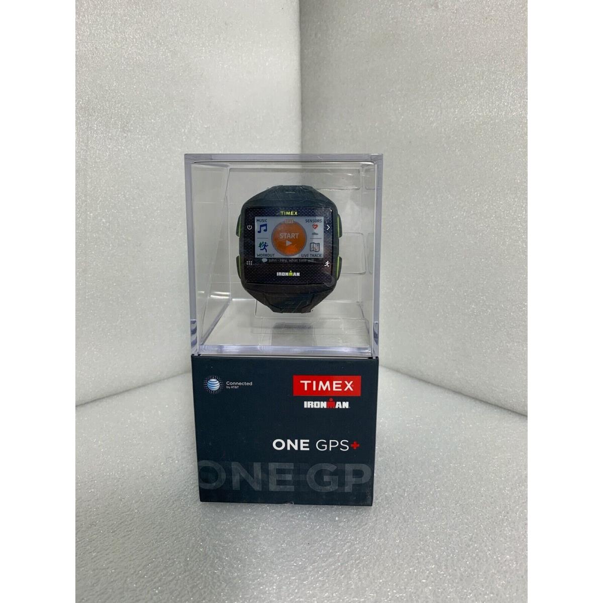 Timex Ironman One Gps+ Trainer Smartwatch - Black/gray/lime