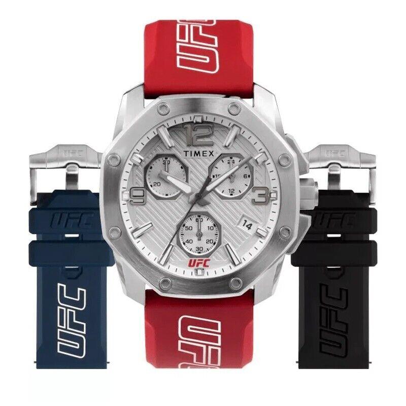 Timex Ufc Icon Chronograph 45MM Set Men`s Watch TWG047400