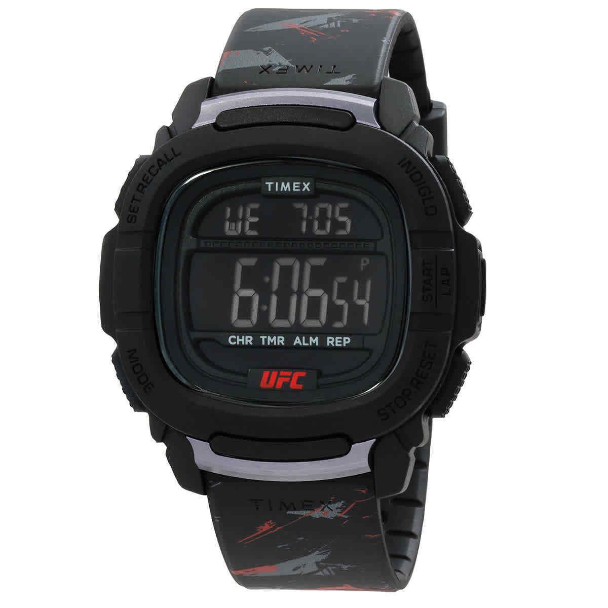 Timex Ufc Command Quartz Digital Black Dial Men`s Watch TW2V85200