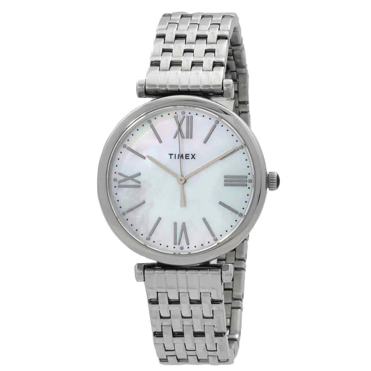 Timex Parisienne Quartz Mop Dial Ladies Watch TW2T79300