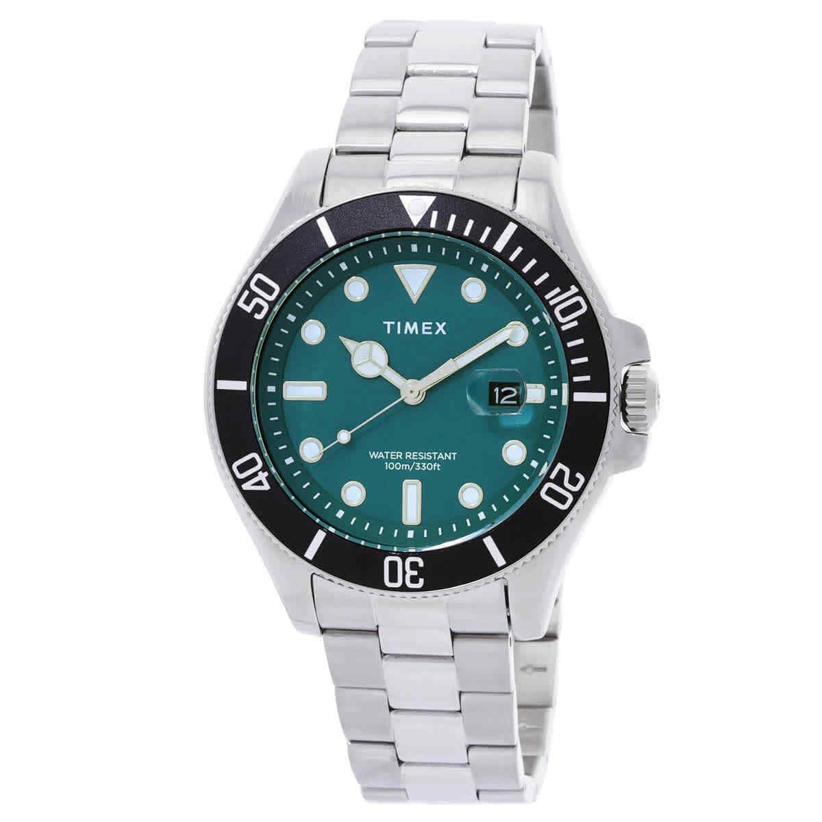 Timex Harborside Coast Quartz Green Dial Men`s Watch TW2V91900