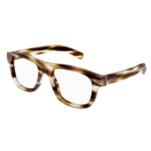 Gucci GG1509O 003 Havana Square Men`s Eyeglasses