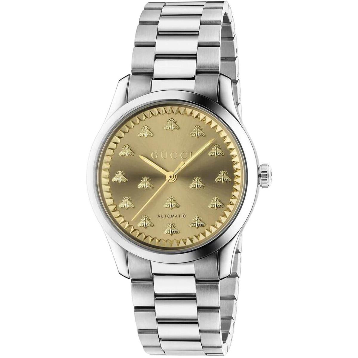 Gucci Men`s G-timeless Gold Dial Watch - YA1264191