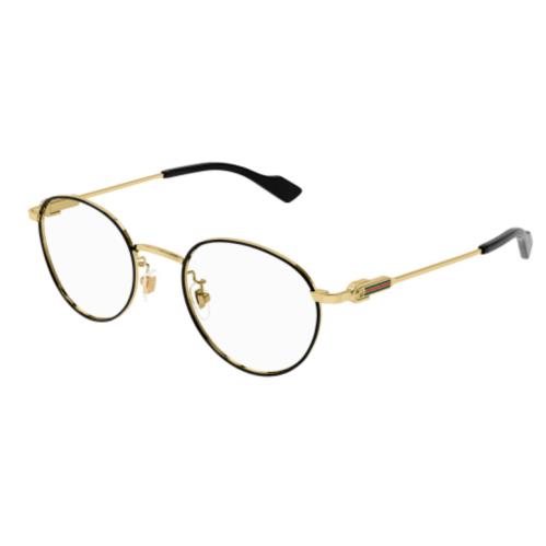 Gucci GG1613OJ 001 Gold Round Women`s Eyeglasses