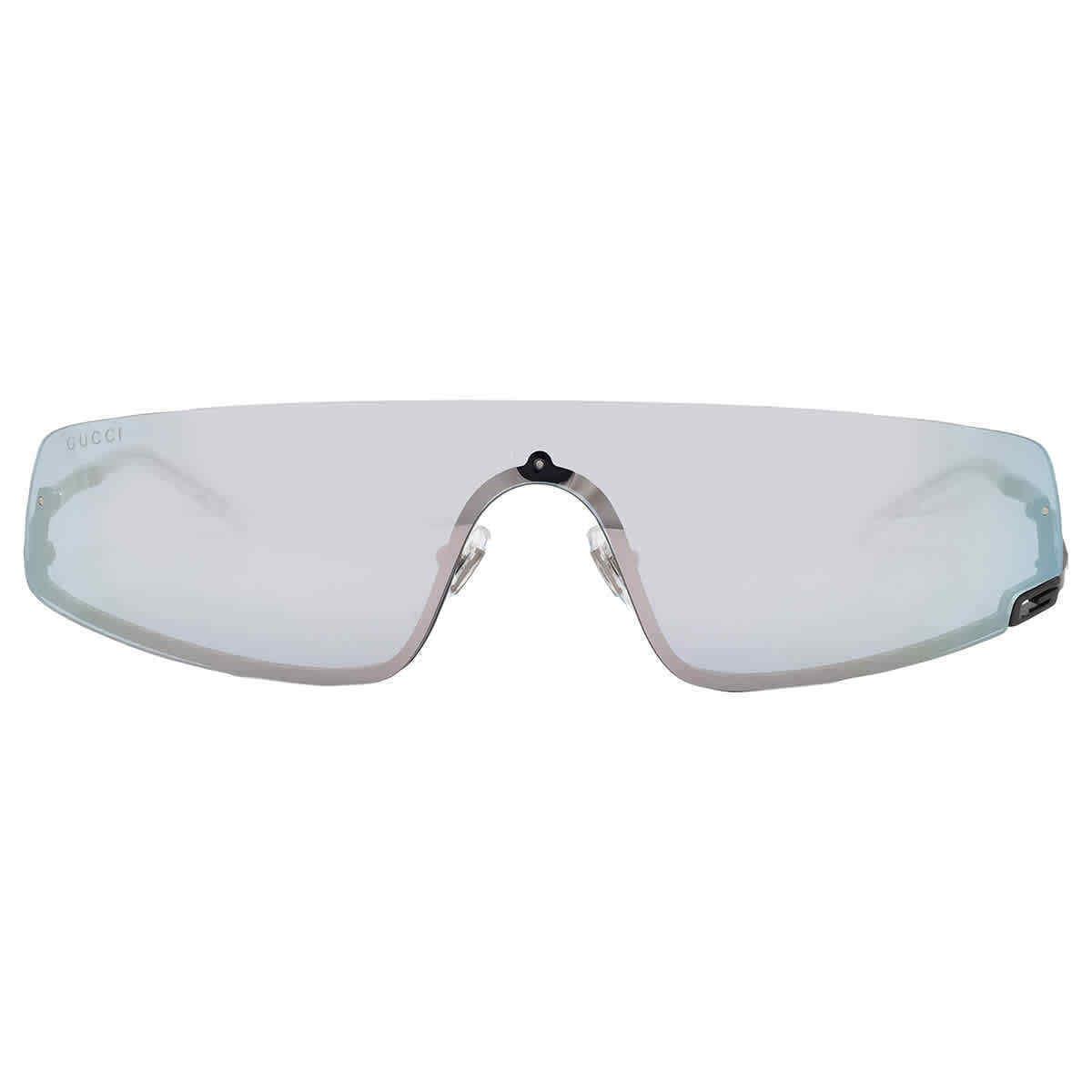 Gucci Smoke Mirror Shield Unisex Sunglasses GG1561S 004 99 GG1561S 004 99