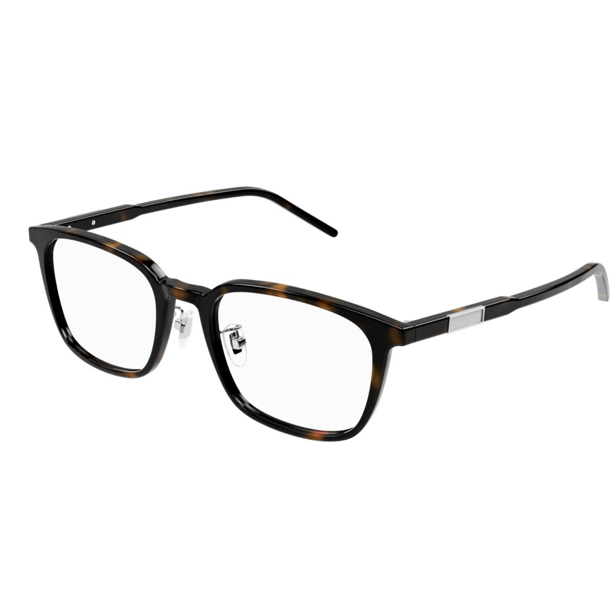 Gucci GG1465OA 003 Havana Rectangular Men`s Eyeglasses