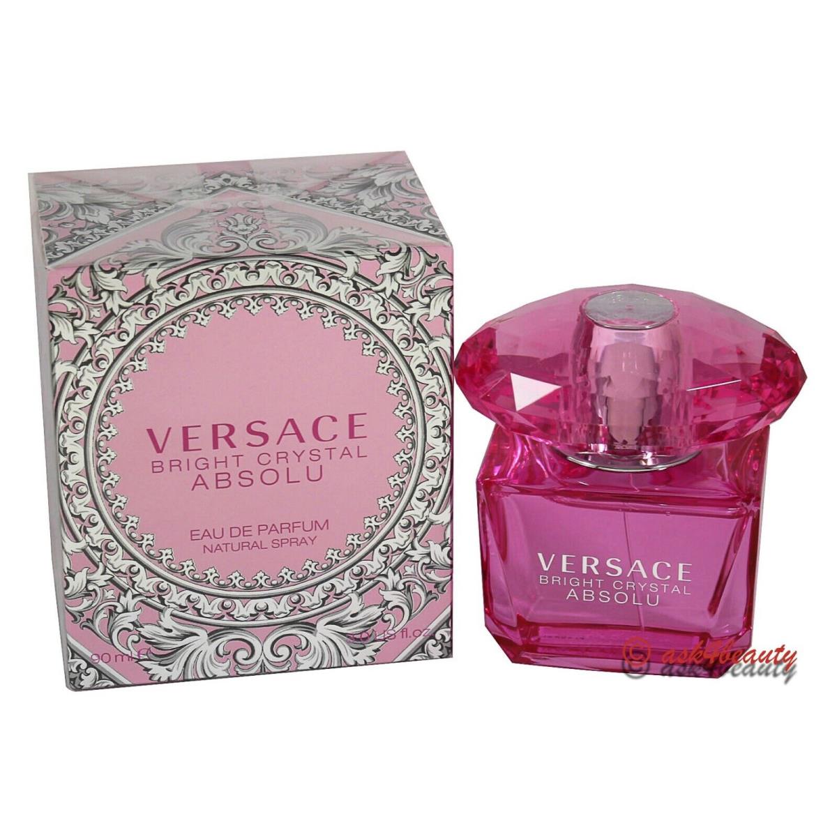 Bright Crystal Absolu By Versace 3.0 oz/90 ml Edp Spray For Women