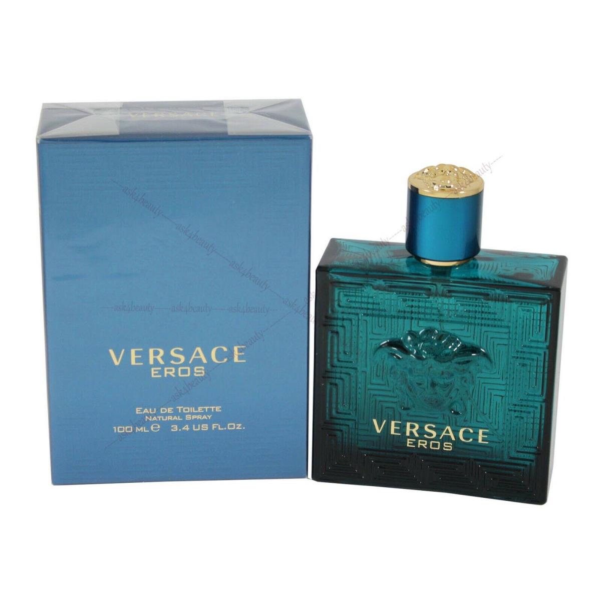 Versace Eros By Versace 3.4oz/100ml Edt Spray For Men