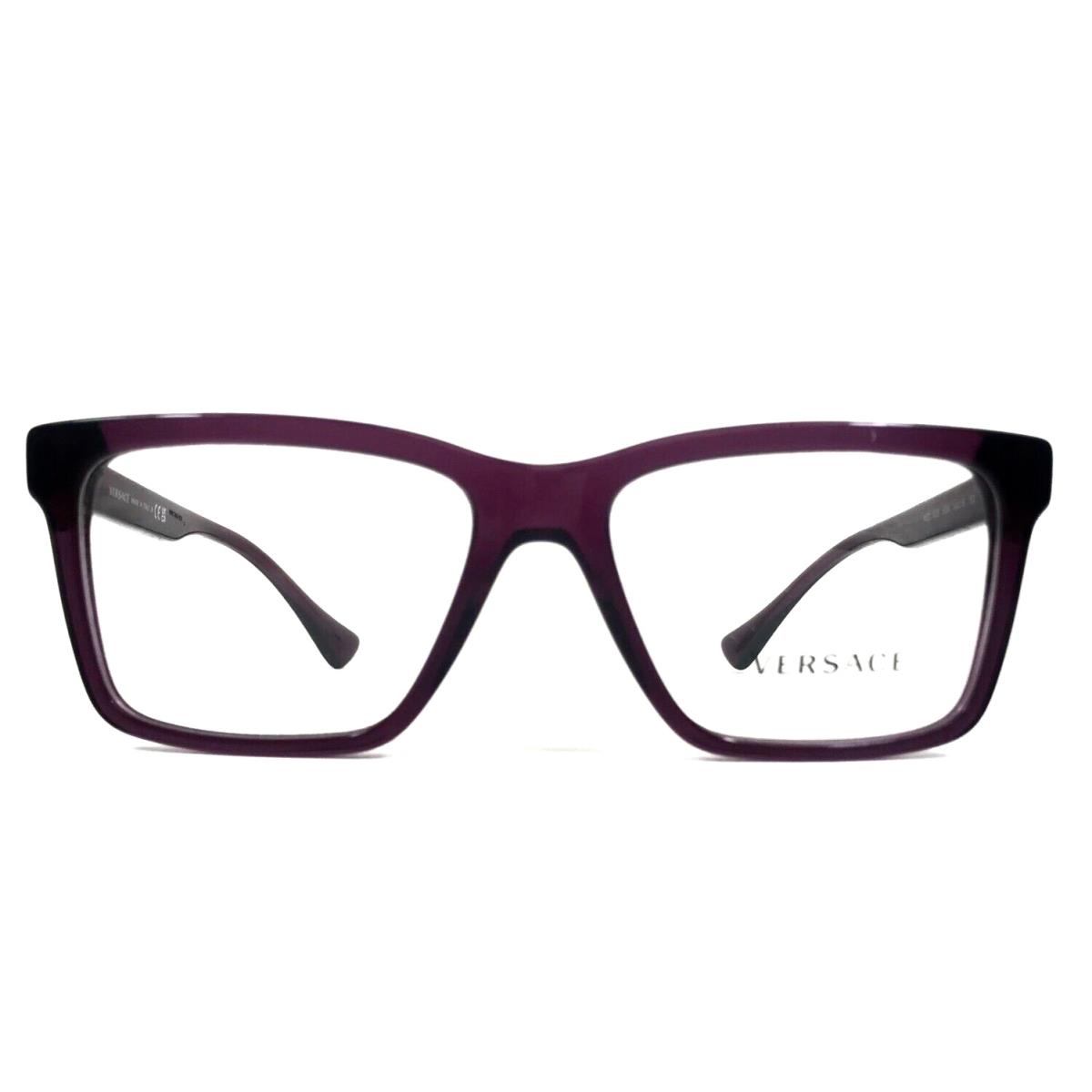 Versace Eyeglasses Frames MOD.3328 5390 Transparent Plum Purple Gold 54-16-150