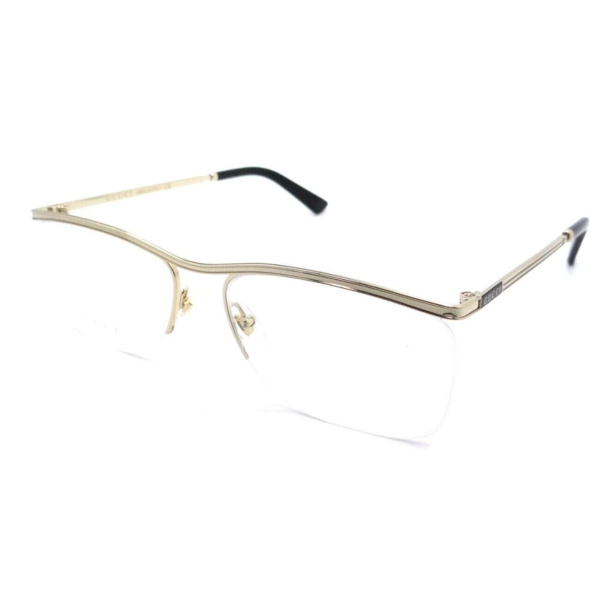 Gucci Eyeglasses Frames GG0823OA 001 57-17-145 Gold Made in Italy