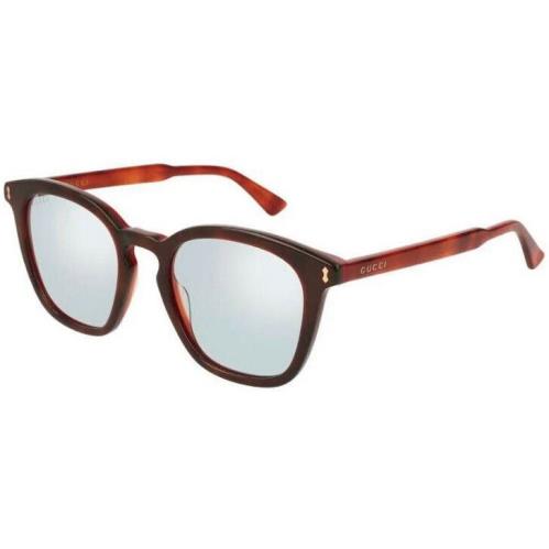 Gucci Square Brown Sunglasses with Clear Lenses 145MM GG0125S 007