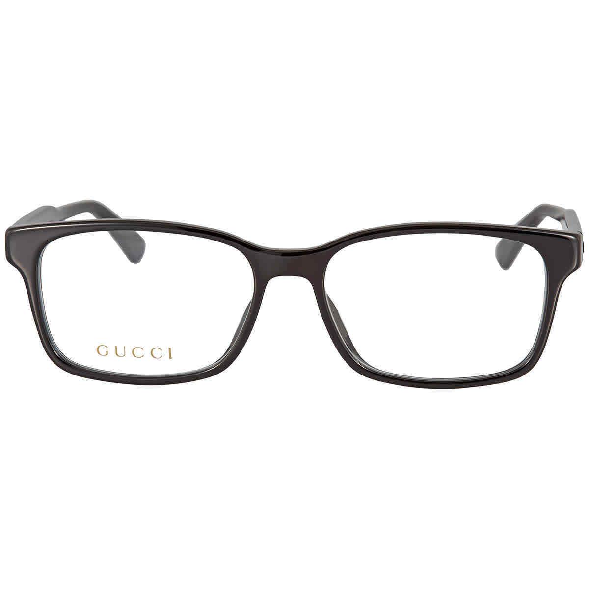 Gucci Demo Rectangular Men`s Eyeglasses GG0826O 001 53 GG0826O 001 53