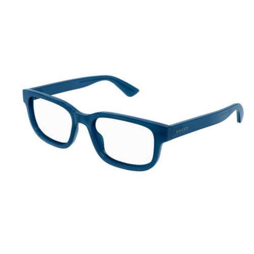 Gucci GG1584O 003 Blue Rectangular Men`s Eyeglasses