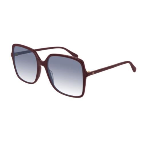 Gucci GG0544S 003 Blue Gradient/brown Square Women`s Square Sunglasses