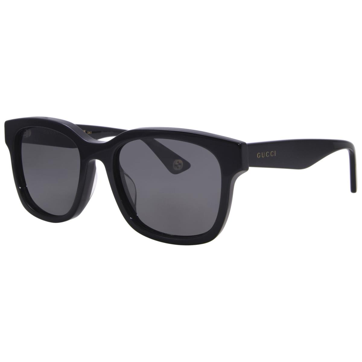 Gucci GG1639SA 001 Sunglasses Men`s Black/grey Square Shape 55mm