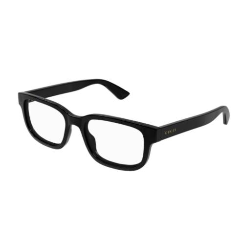 Gucci GG1584O 001 Black Rectangular Men`s Eyeglasses