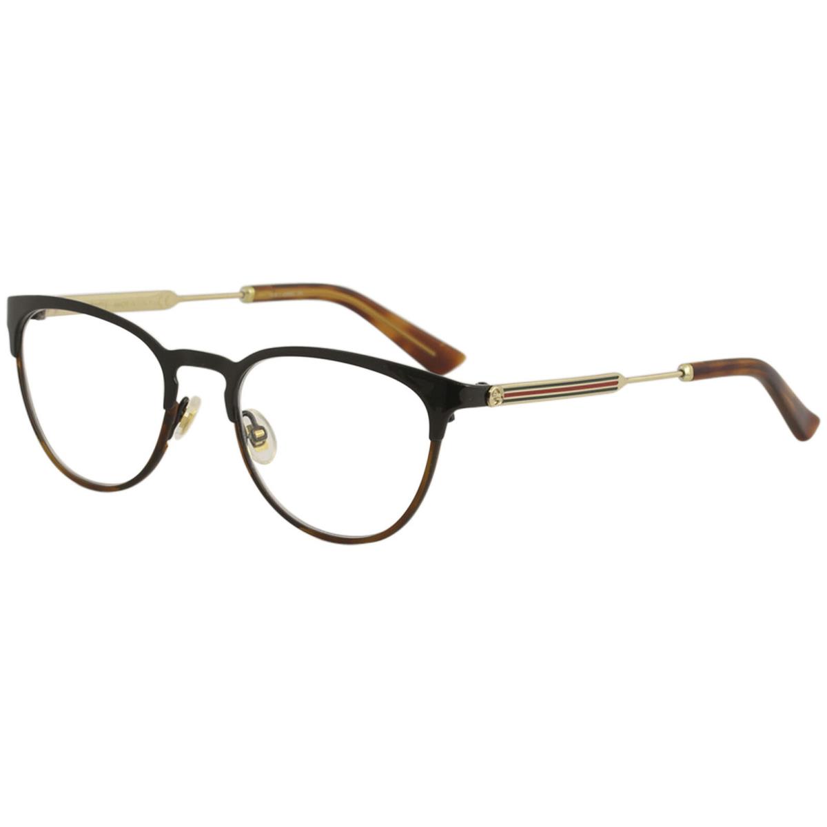 Gucci Eyeglasses GG0134O GG/0134/O 003 Black/gold Full Rim Optical Frame 52mm