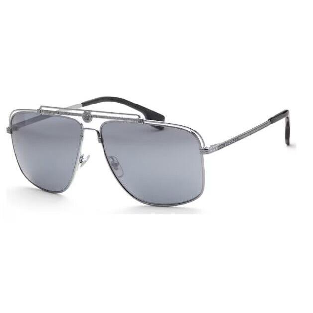 VE2242 1001/6G Sunglasses Versace Mod 2242 Grey Eyewear VE 2242 1001/6G - Frame: Gray, Lens: Gray