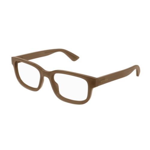 Gucci GG1584O 004 Brown Rectangular Men`s Eyeglasses