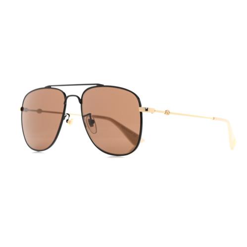 Gucci GG0514S 005 Brown Soft Square Men`s Sunglasses