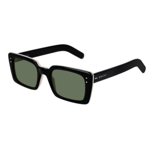 Gucci GG0539S 005 Green/black Rectangular Men`s Sunglasses