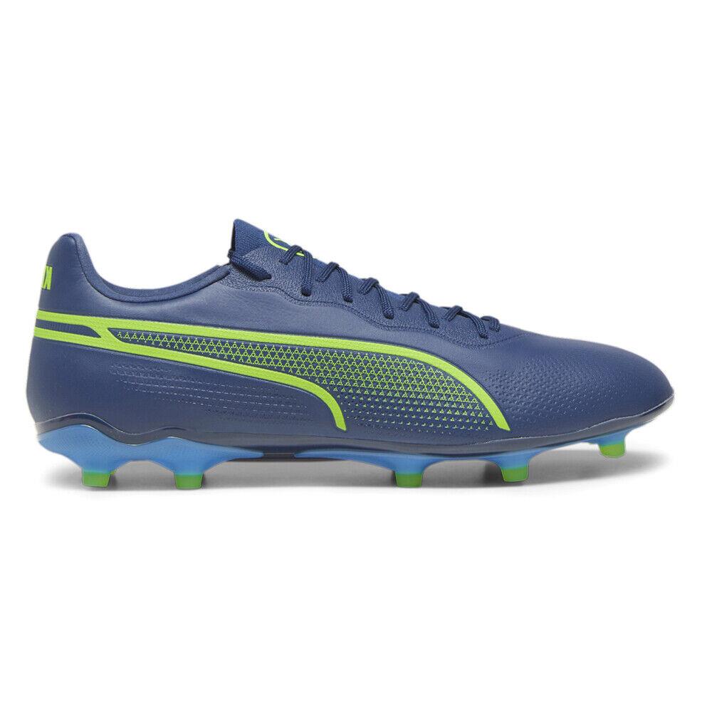 Puma King Pro Firm Groundartificial Ground Soccer Cleats Mens Blue Green Sneake - Blue, Green