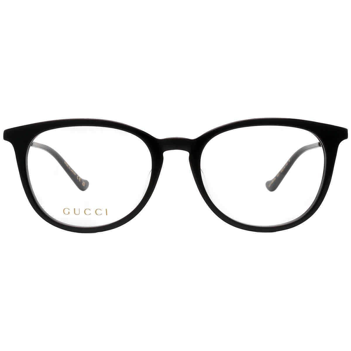 Gucci Demo Oval Ladies Eyeglasses GG1468OA 001 52 GG1468OA 001 52