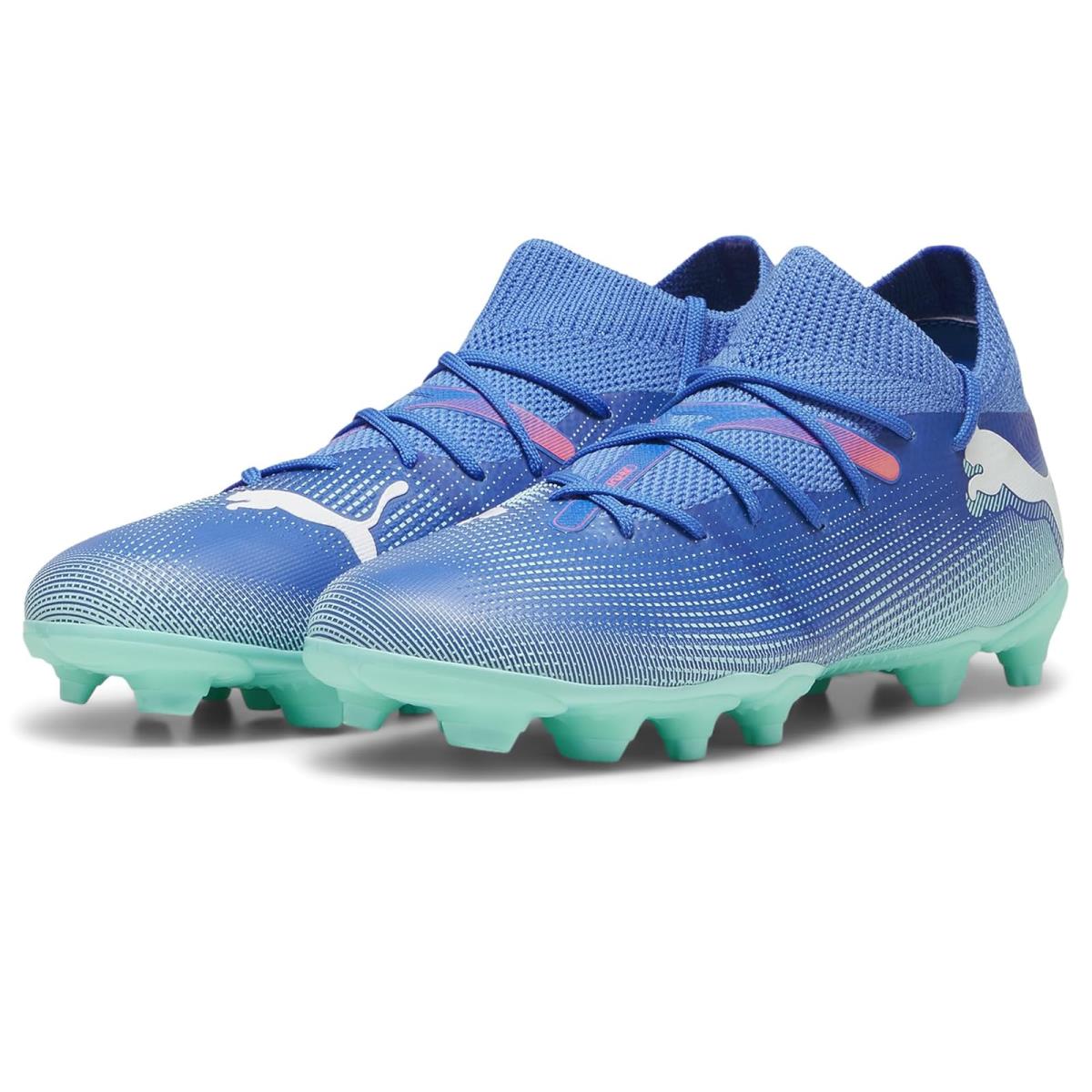 Puma Kids Future Match Firm Artificial Ground Little Kid/big Kid - Bluemazing/Puma White/Electric Peppermint