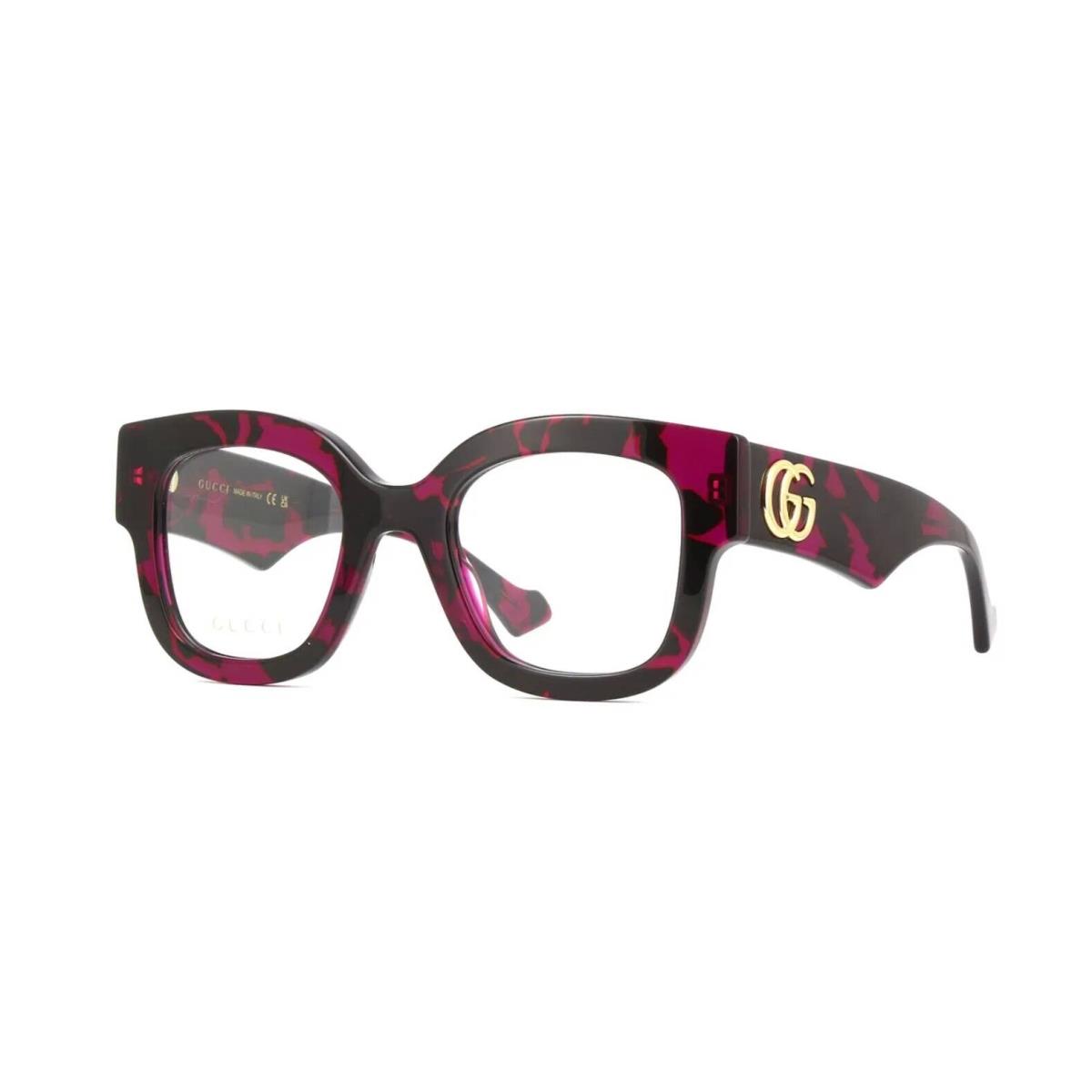 Gucci GG1423O Fuchsia Havana 003 Eyeglasses