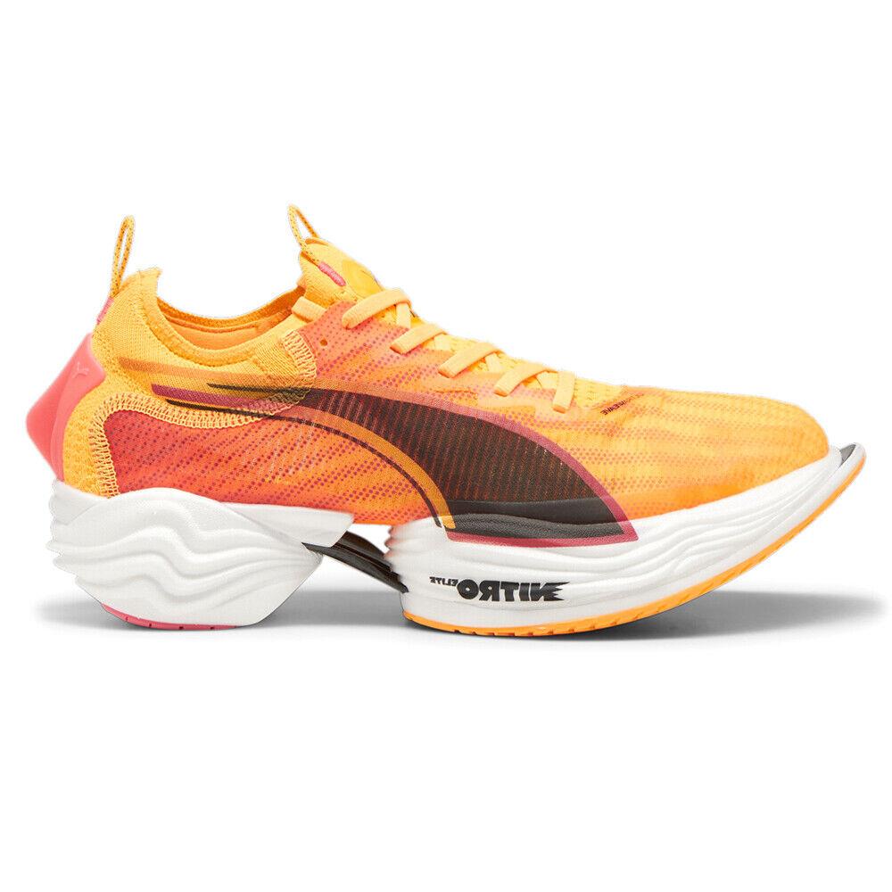 Puma Fastr Nitro Elite 2 Fire Running Mens Orange Sneakers Athletic Shoes 31021 - Orange