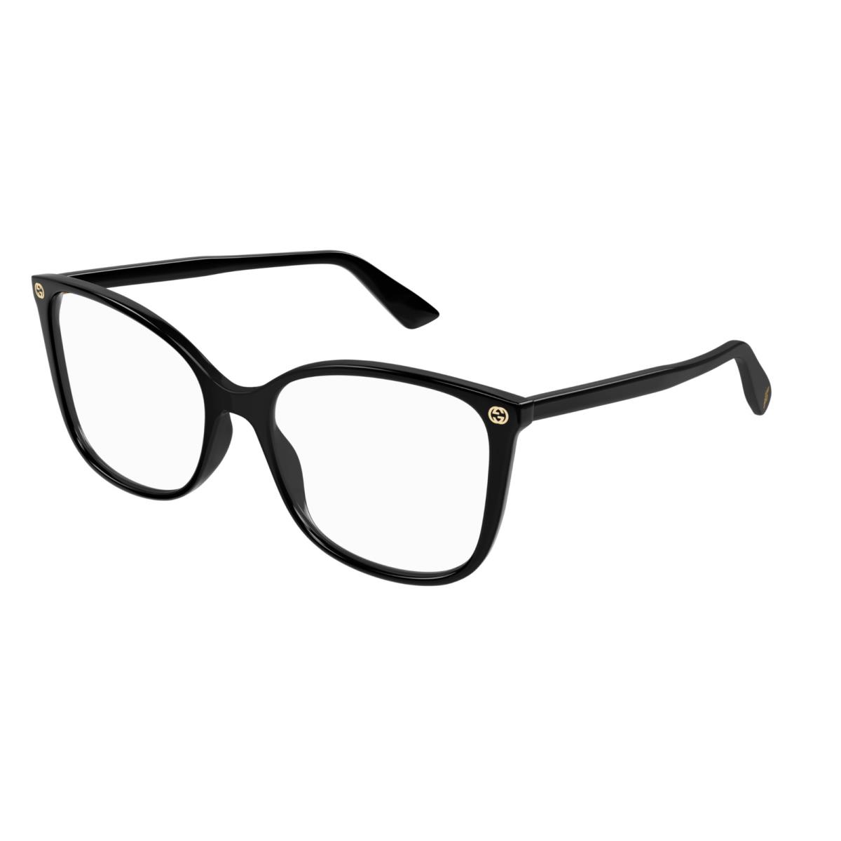 Gucci RX Eyeglasses GG0026O-001 Black w/ Demo Lens 53mm