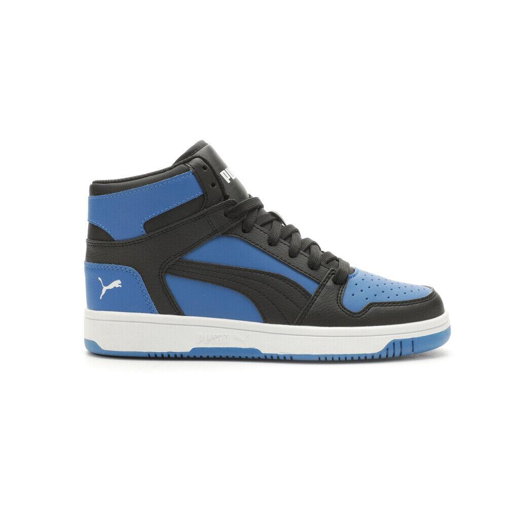 Puma Rebound Layup Sl High Top Youth Boys Blue Sneakers Casual Shoes 37048634