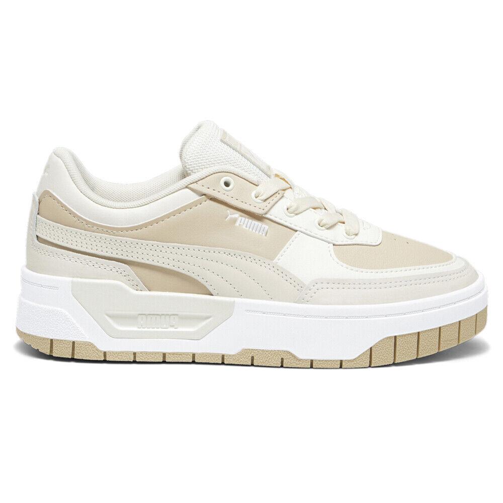 Puma Cali Dream Pastel Lace Up Womens Beige White Sneakers Casual Shoes 392733 - Beige, White