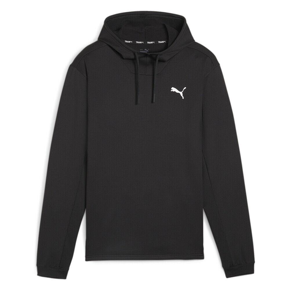 Puma Cloudspun Engineered For Strength Pullover Hoodie Mens Black Casual Outerwe