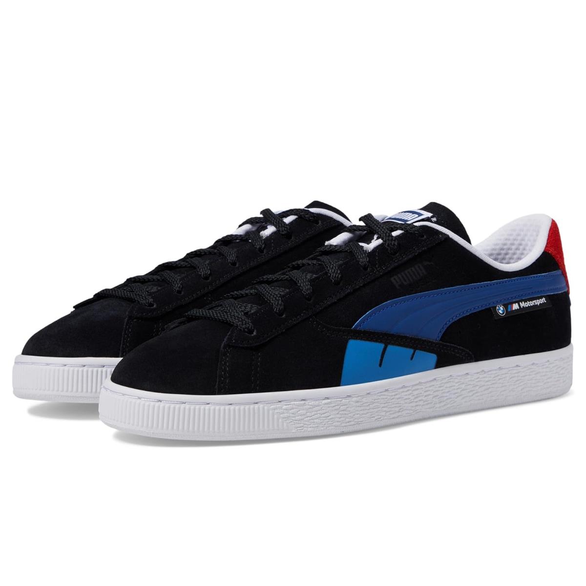 Man`s Sneakers Athletic Shoes Puma Bmw M Motorsport Suede - PUMA Black/Cool Cobalt