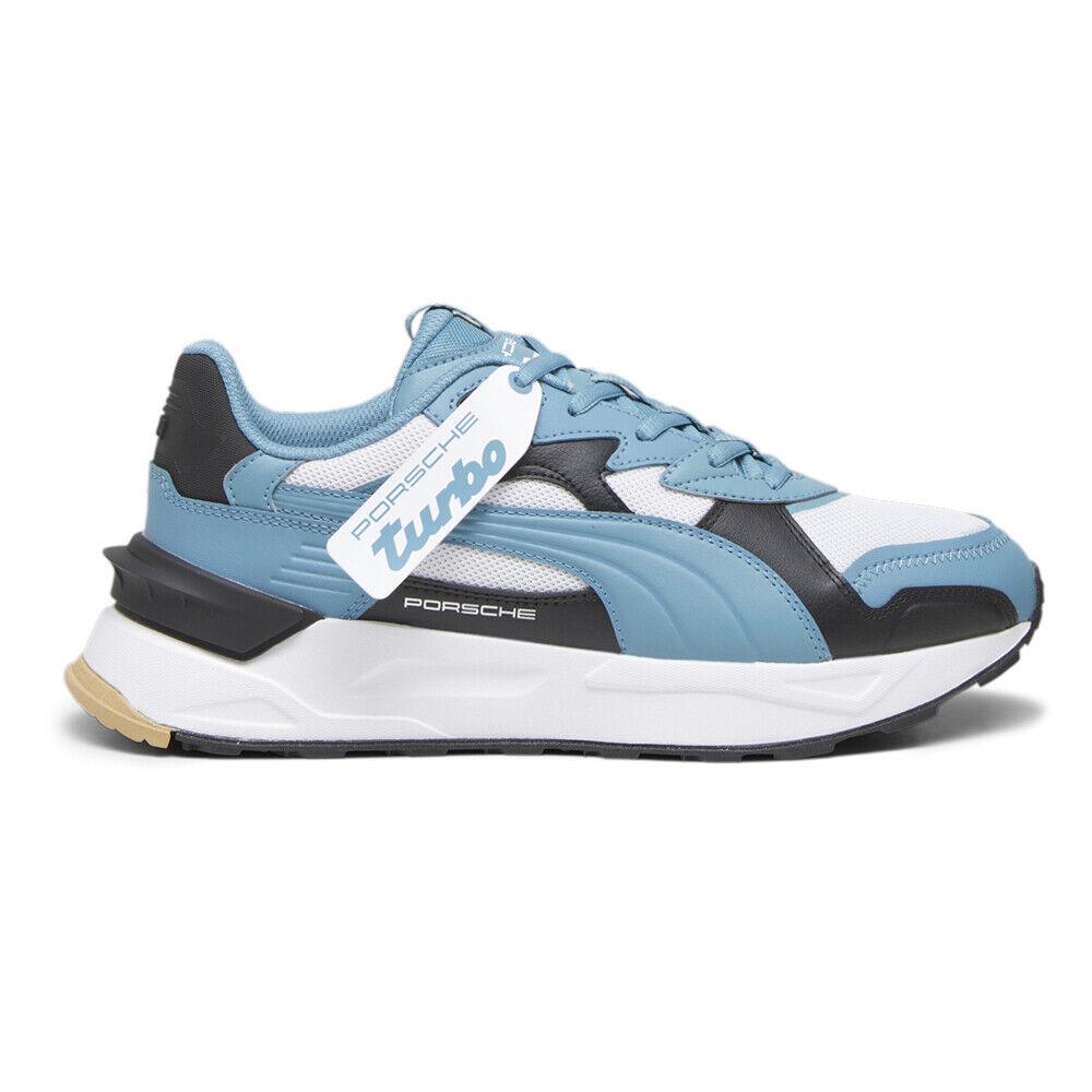 Puma Pl Mirage Sport Asphalt Lace Up Mens Black Blue White Sneakers Casual Sh - Black, Blue, White