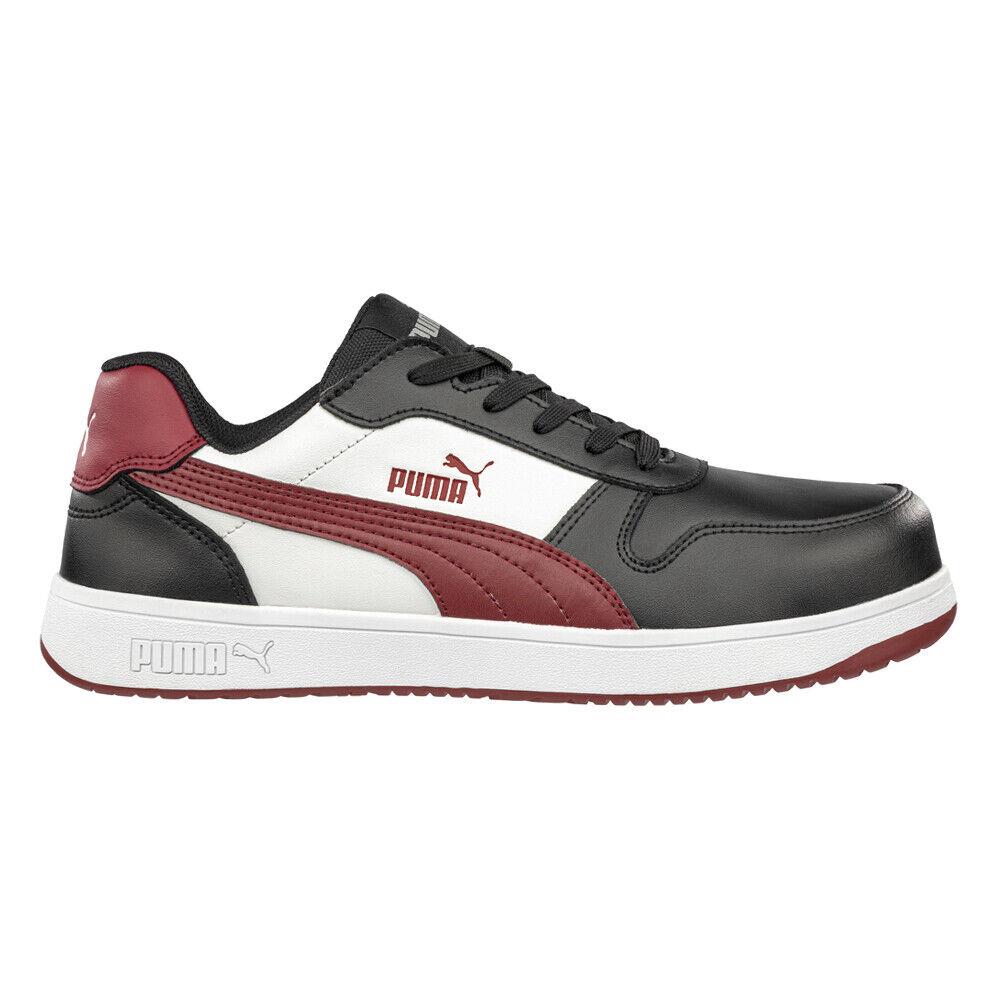 Puma Safety Frontcourt Low Electrical Hazard Composite Toe Work Womens Black R - Black, Red