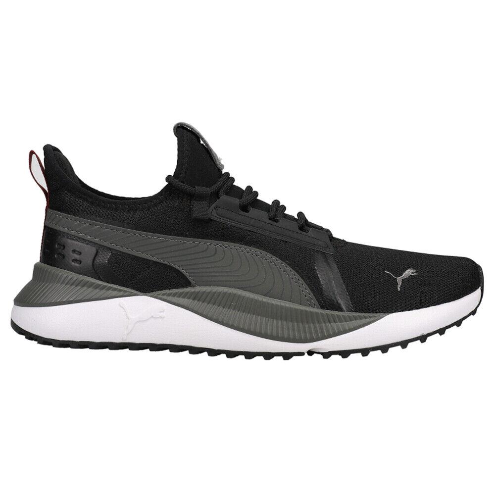 Puma Pacer Future Street Plus Lace Up Mens Black Sneakers Casual Shoes 38463401 - Black