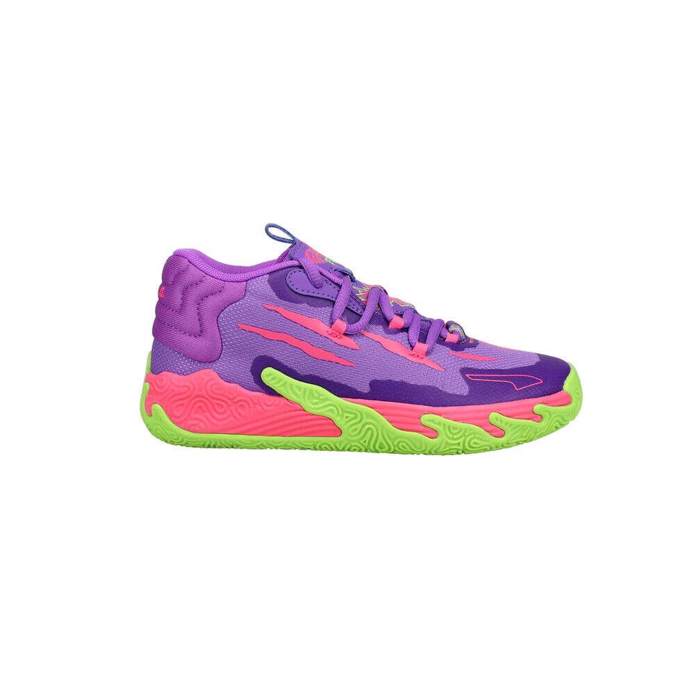 Puma Mb.03 Toxic Basketball Youth Girls Purple Sneakers Athletic Shoes 39372501