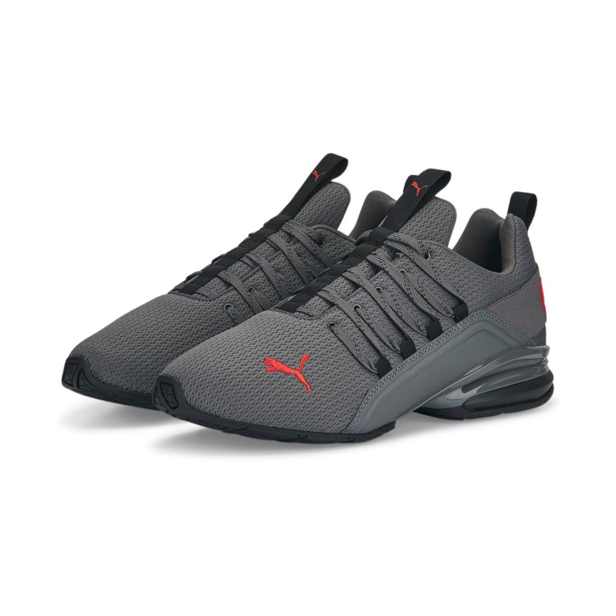 377911-02 Mens Puma Axelion Refresh - Black/Gray