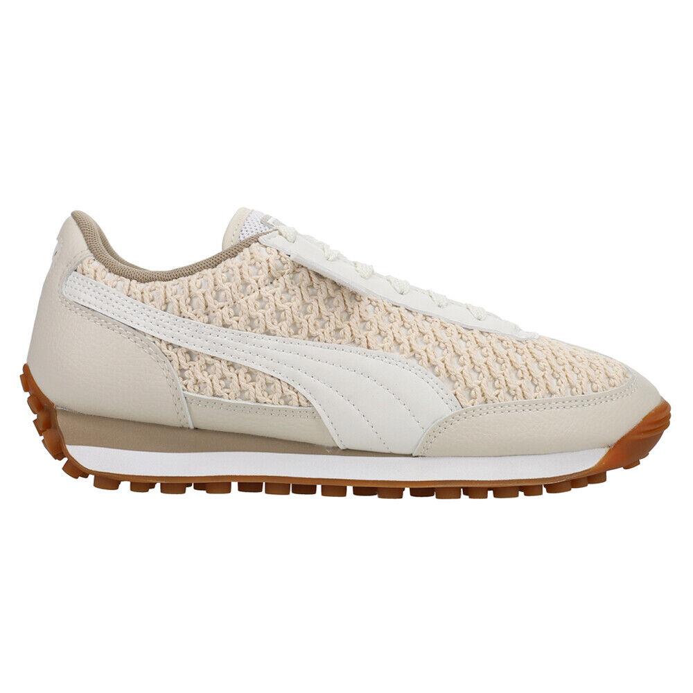 Puma Easy Rider Knit Lace Up Womens Beige Off White Sneakers Casual Shoes 4010 - Beige, Off White