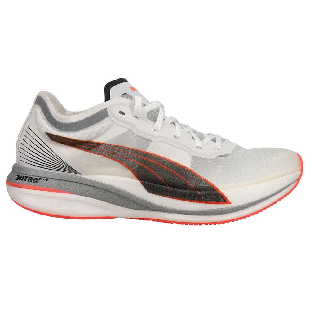 Puma Deviate Nitro Elite Running Womens White Sneakers Athletic Shoes 376444-01 - White