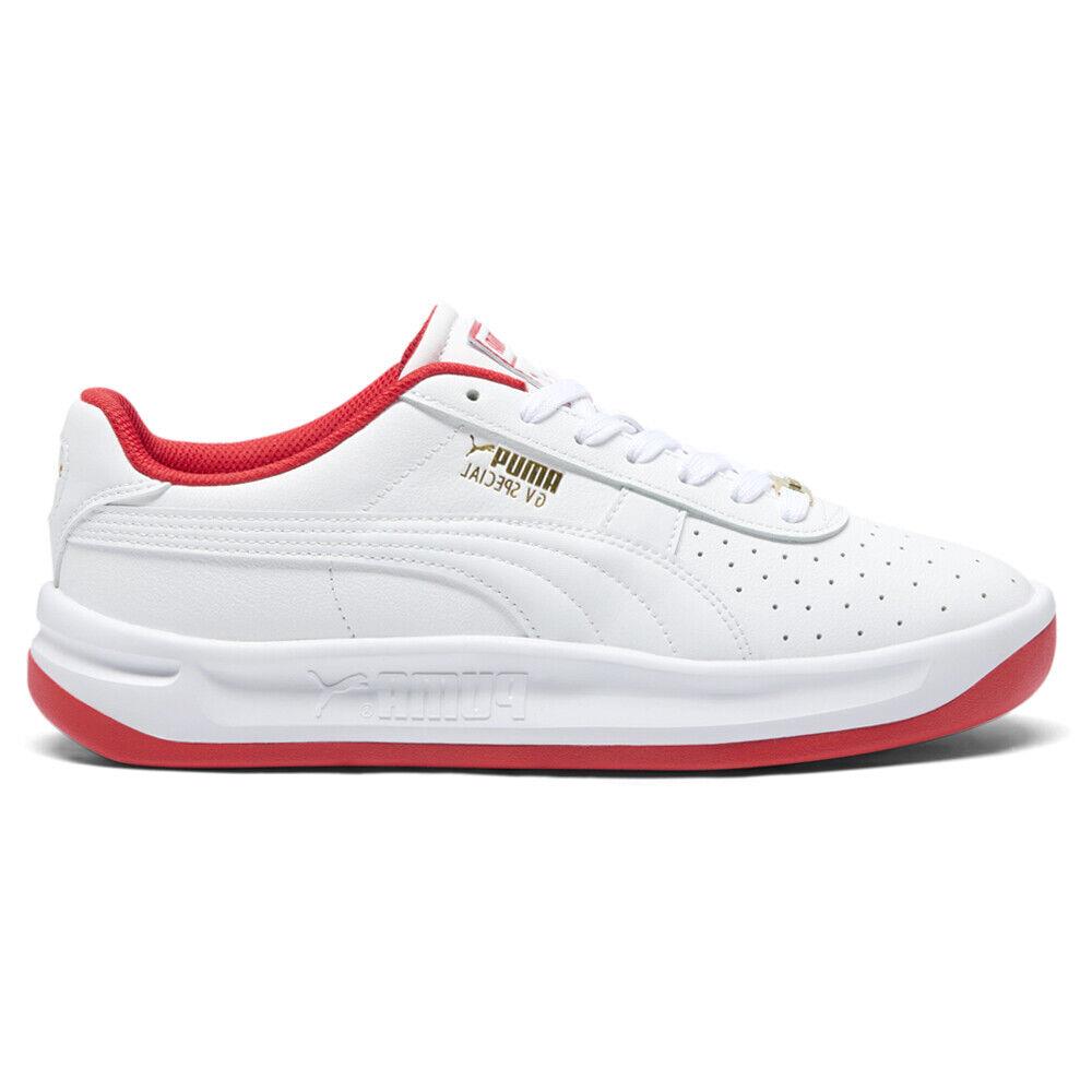 Puma Gv Special Lace Up Mens Red White Sneakers Casual Shoes 39837405 - Red, White