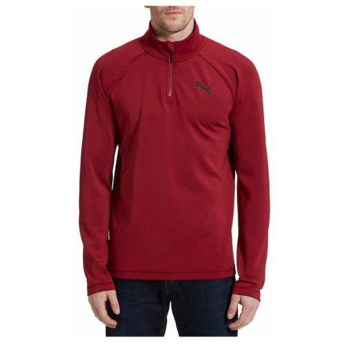 Puma Men s Active Zip Pullover with Moisture Wicking Stretch Fabric